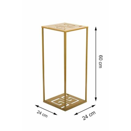 Flower stand 60x24 cm gold