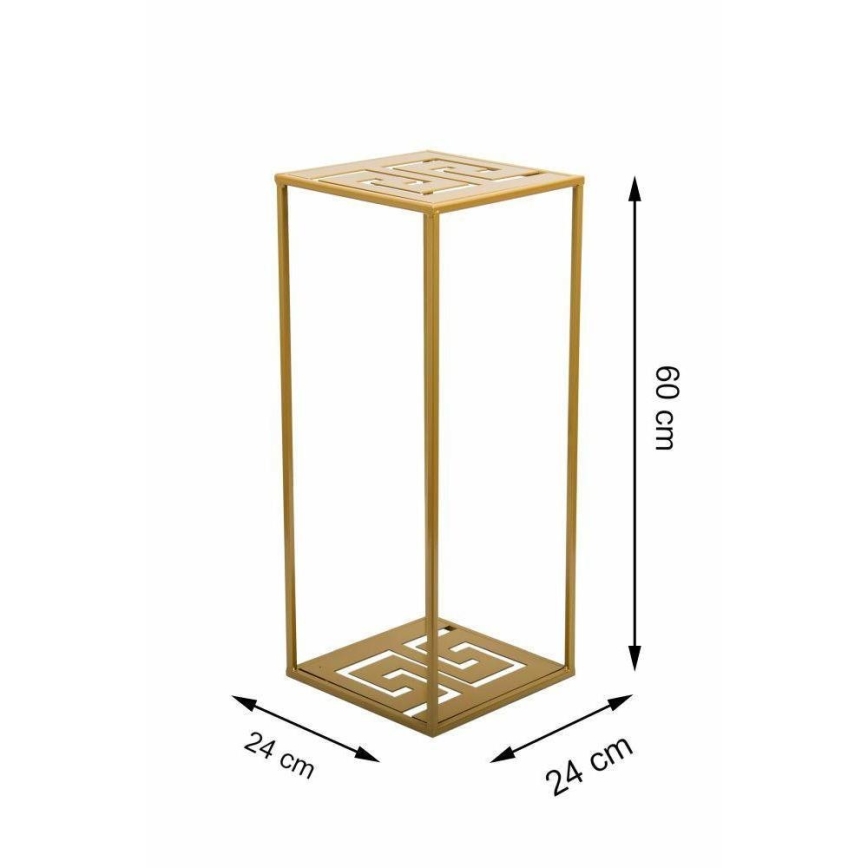 Flower stand 60x24 cm gold