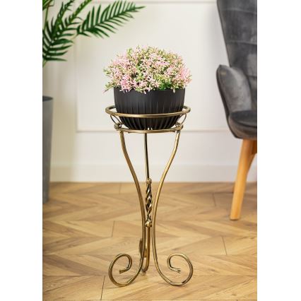 Flower stand 60x28 cm gold