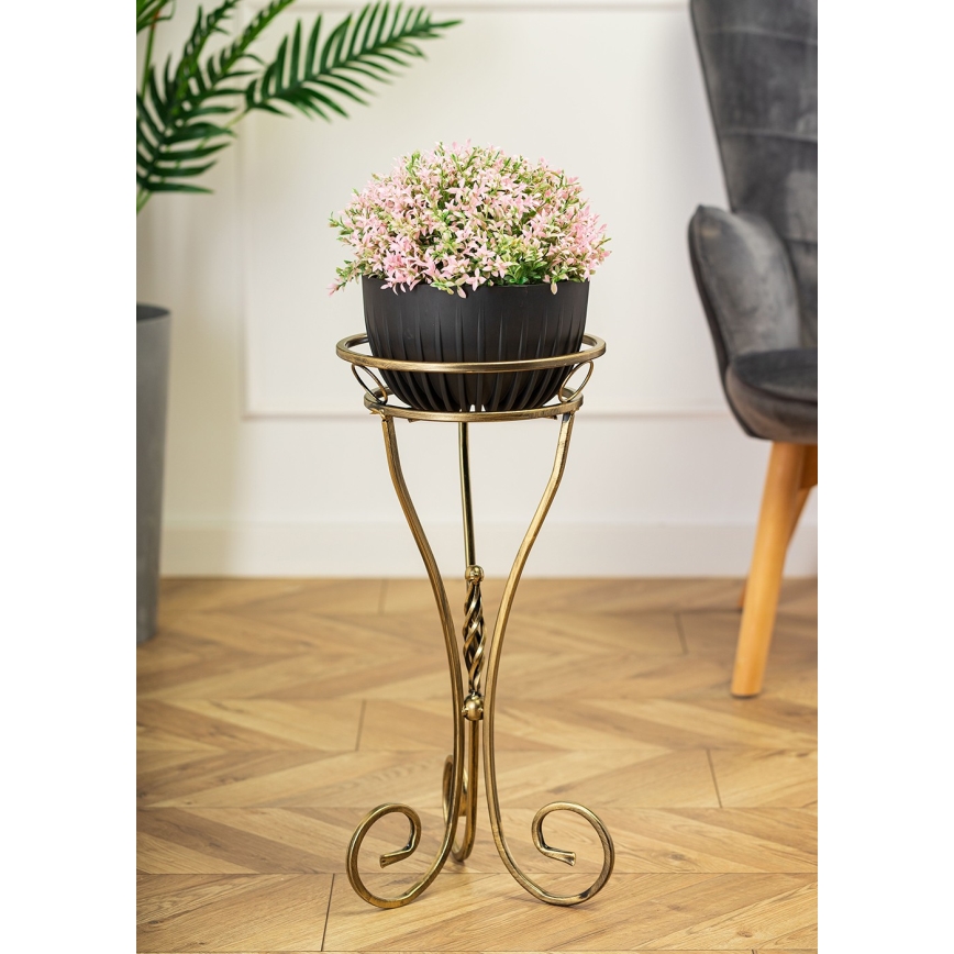 Flower stand 60x28 cm gold