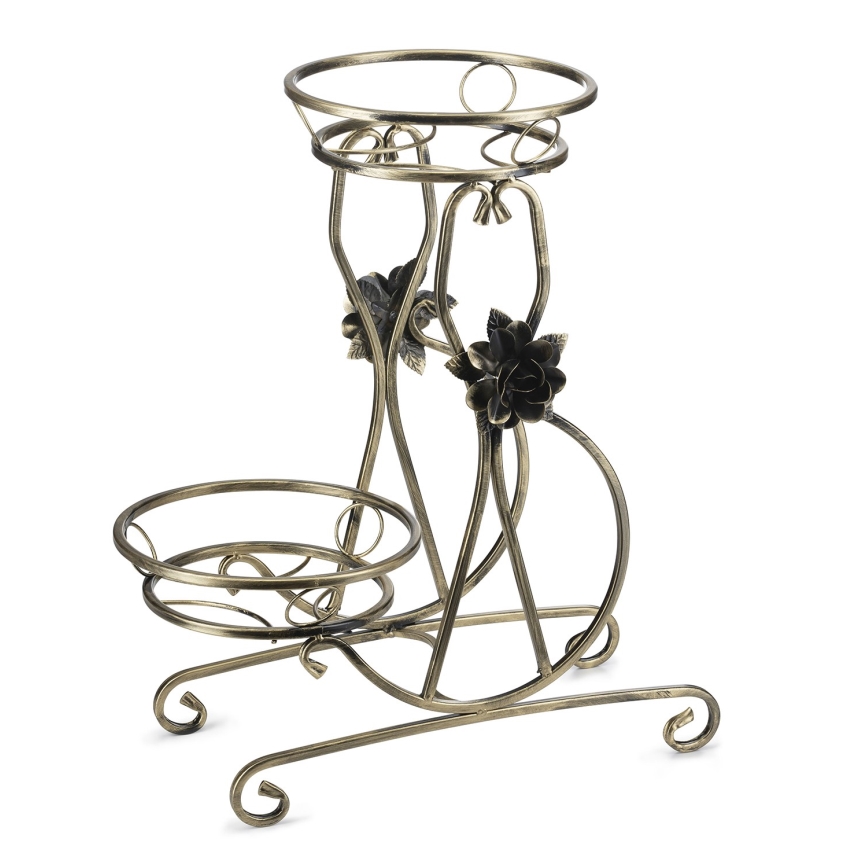 Flower stand 64x54 cm gold