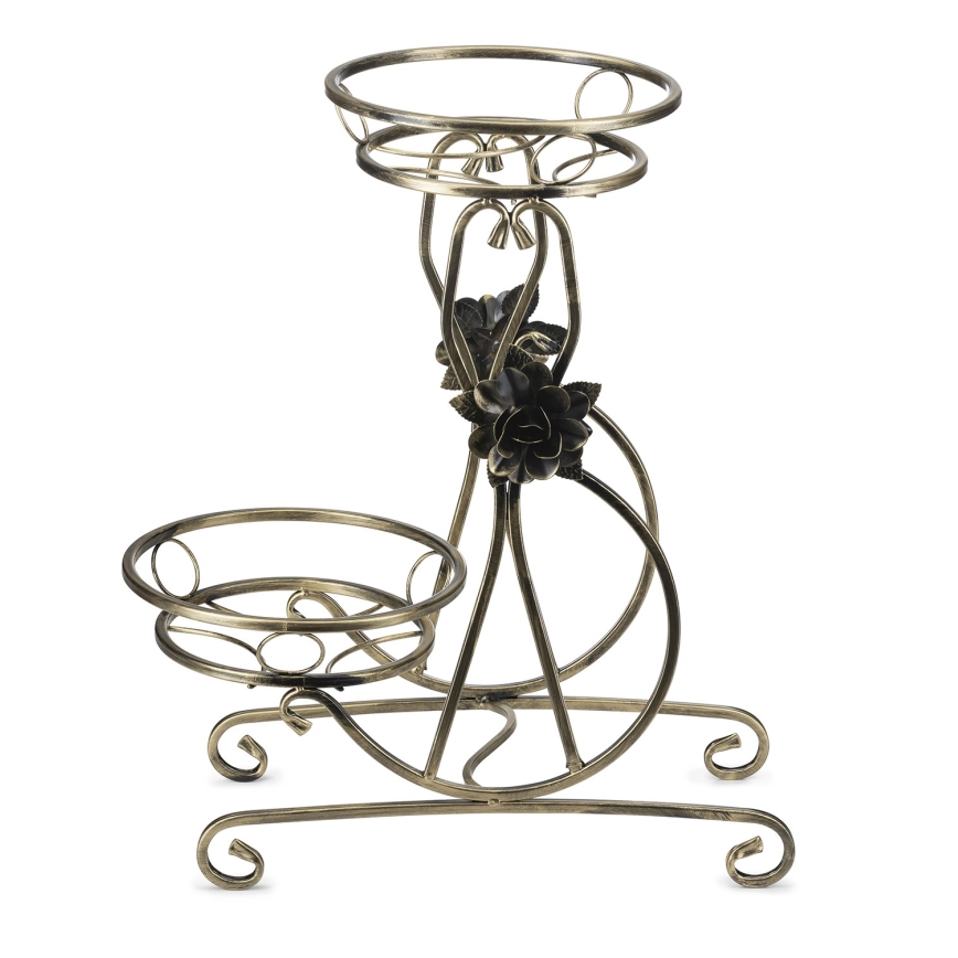 Flower stand 64x54 cm gold