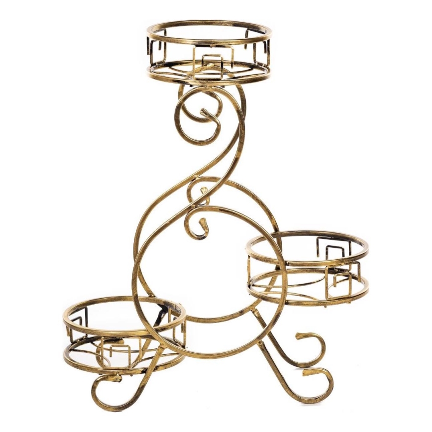 Flower stand 64x60 cm gold