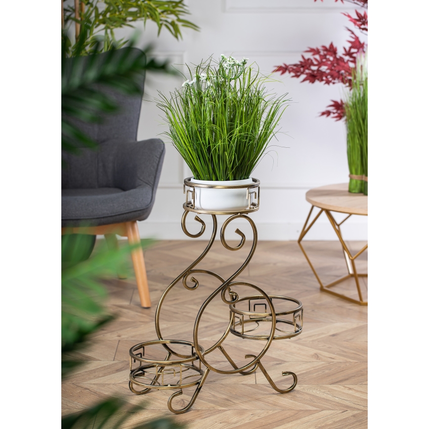 Flower stand 64x60 cm gold