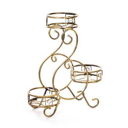 Flower stand 64x60 cm gold