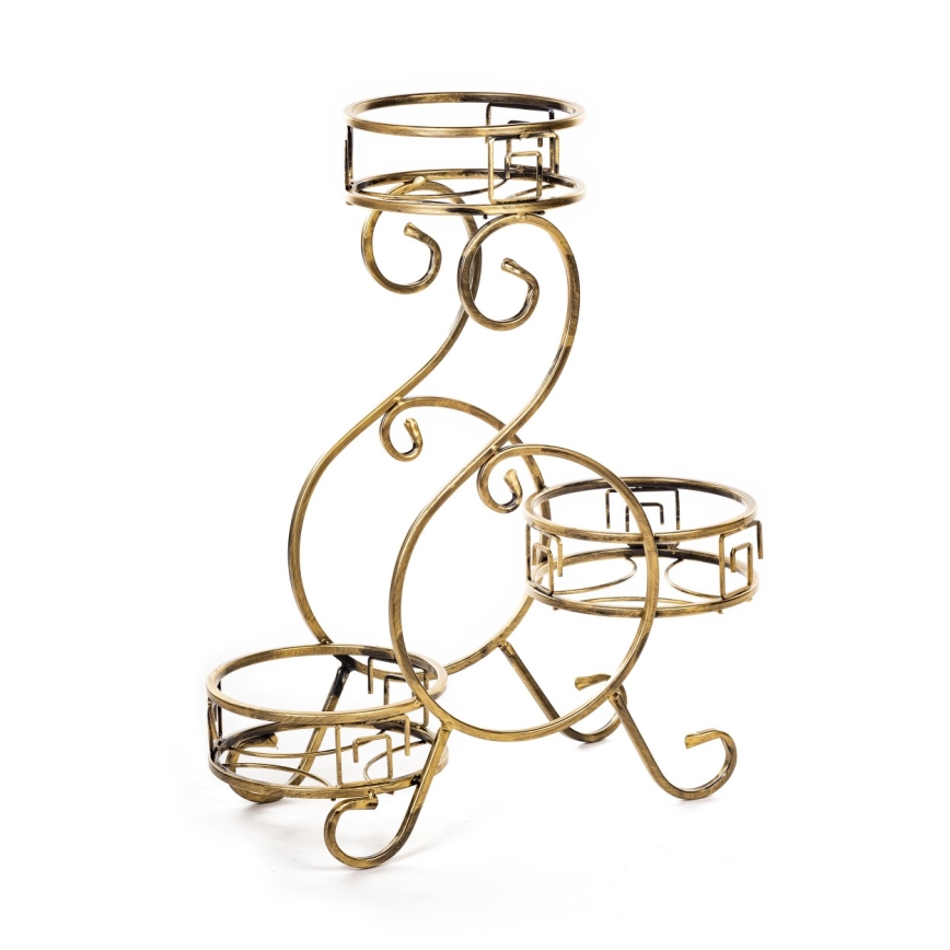 Flower stand 64x60 cm gold