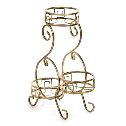 Flower stand 64x60 cm gold