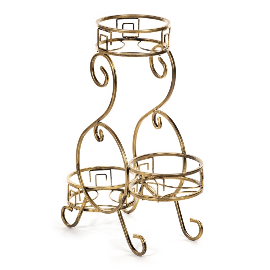 Flower stand 64x60 cm gold