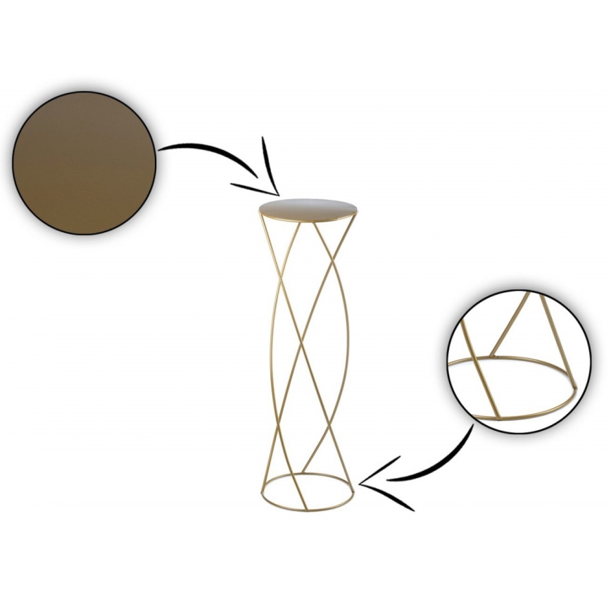 Flower stand 70x22,5 cm gold
