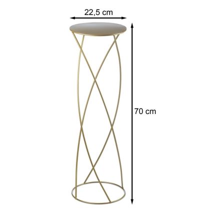 Flower stand 70x22,5 cm gold