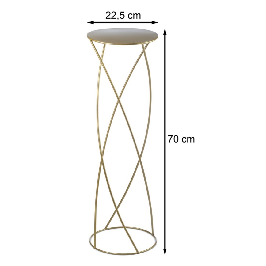 Flower stand 70x22,5 cm gold