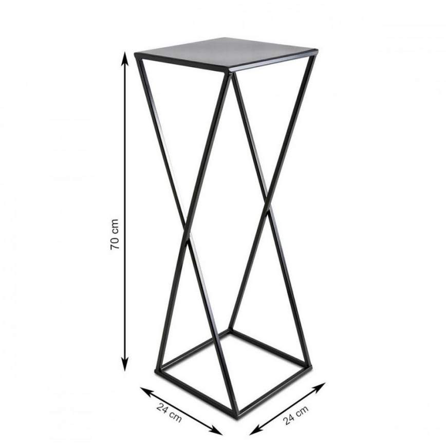 Flower stand 70x24 black