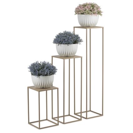 Flower stand 70x24 cm beige