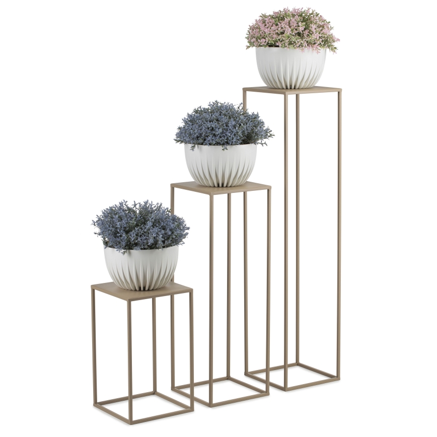 Flower stand 70x24 cm beige