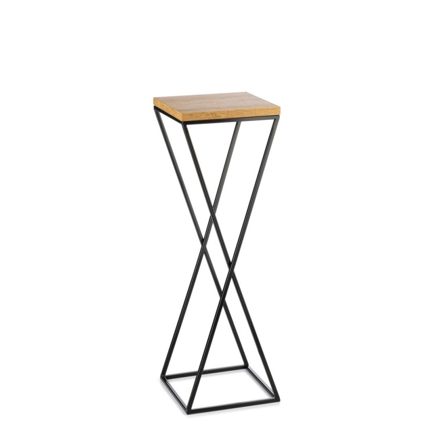 Flower stand 70x24 cm black/brown