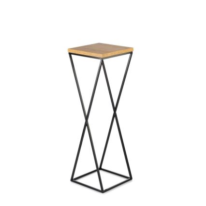Flower stand 70x24 cm black/brown