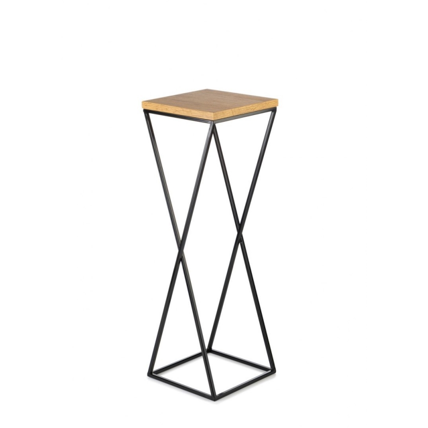 Flower stand 70x24 cm black/brown
