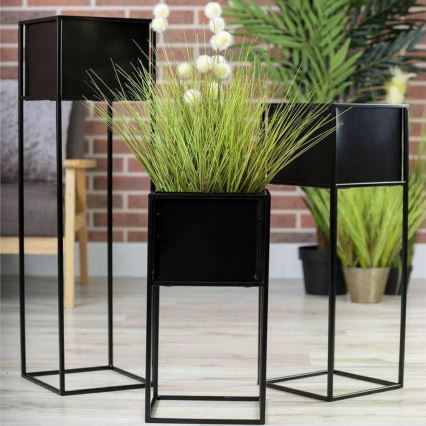 Flower stand 70x24 cm black
