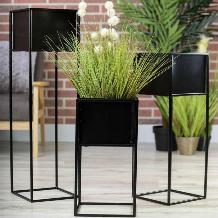 Flower stand 70x24 cm black