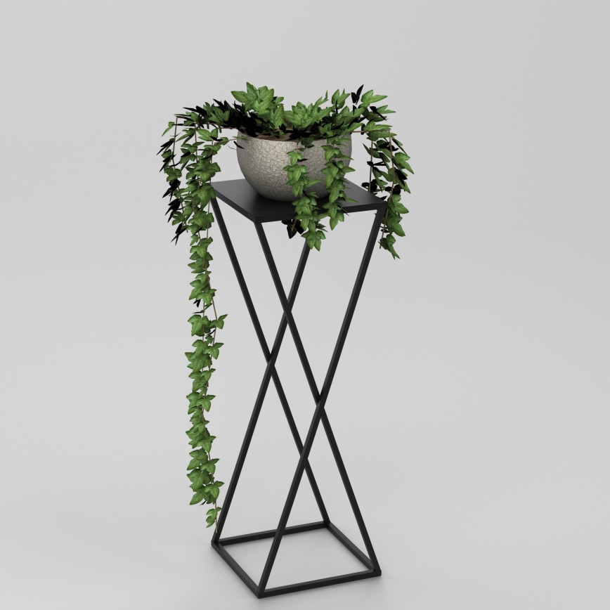 Flower stand 70x24 cm black
