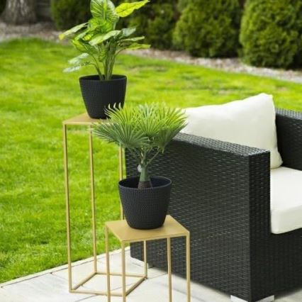 Flower stand 70x24 cm gold