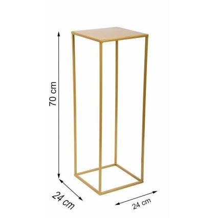 Flower stand 70x24 cm gold