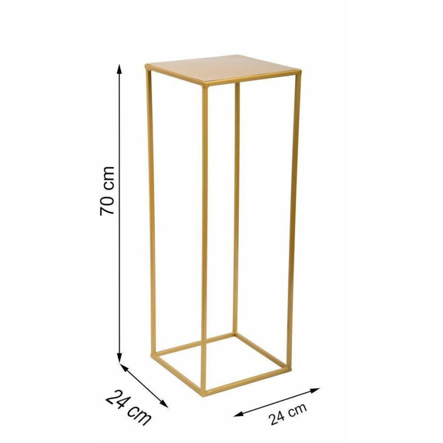 Flower stand 70x24 cm gold