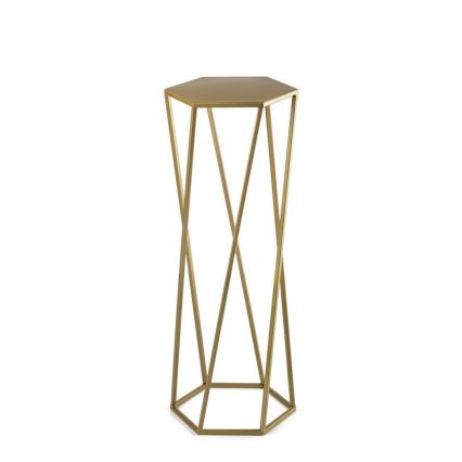 Flower stand 70x24 cm gold