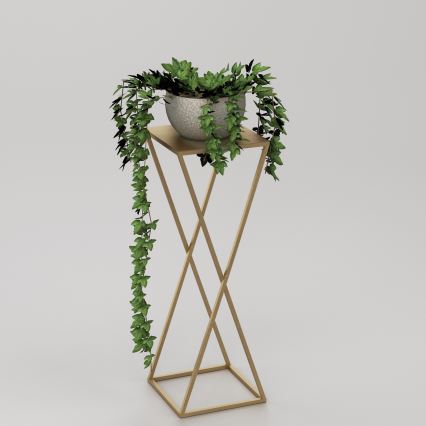 Flower stand 70x24 cm gold