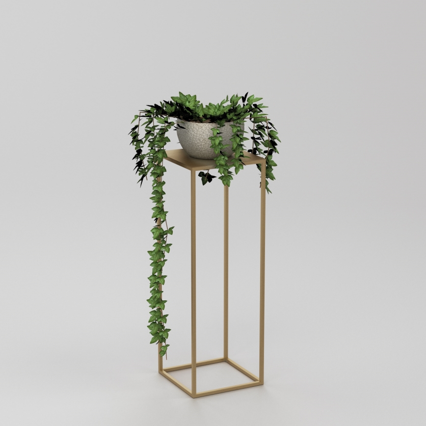 Flower stand 70x24 cm gold