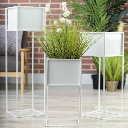 Flower stand 70x24 cm white