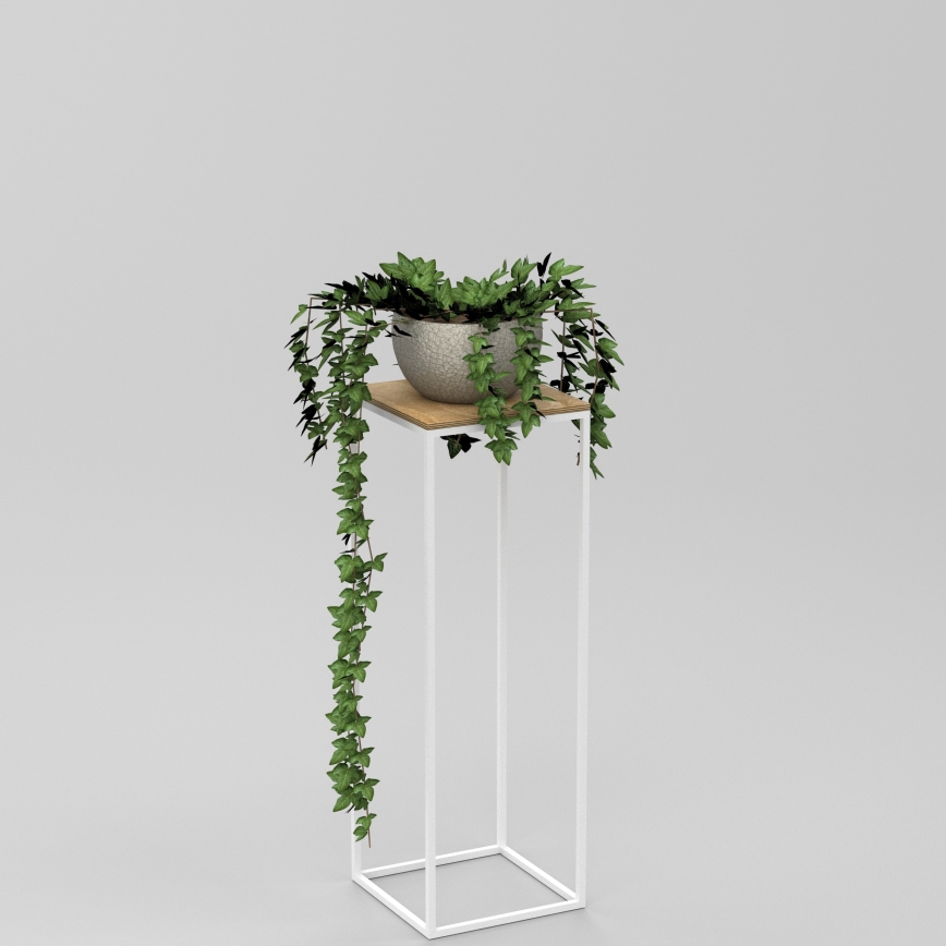 Flower stand 70x24 cm white