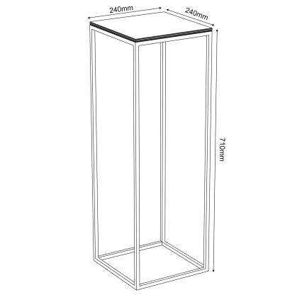 Flower stand 70x24 cm white