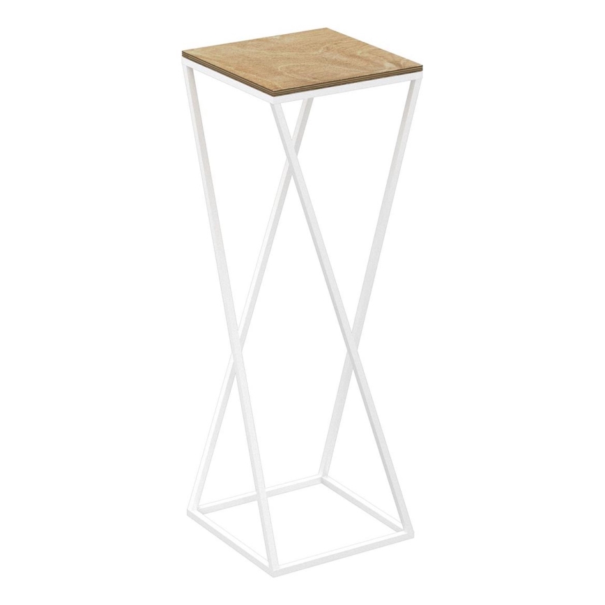 Flower stand 70x24 cm white