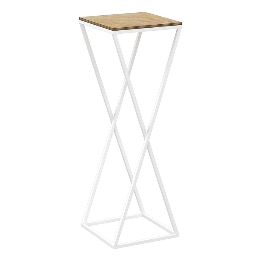 Flower stand 70x24 cm white