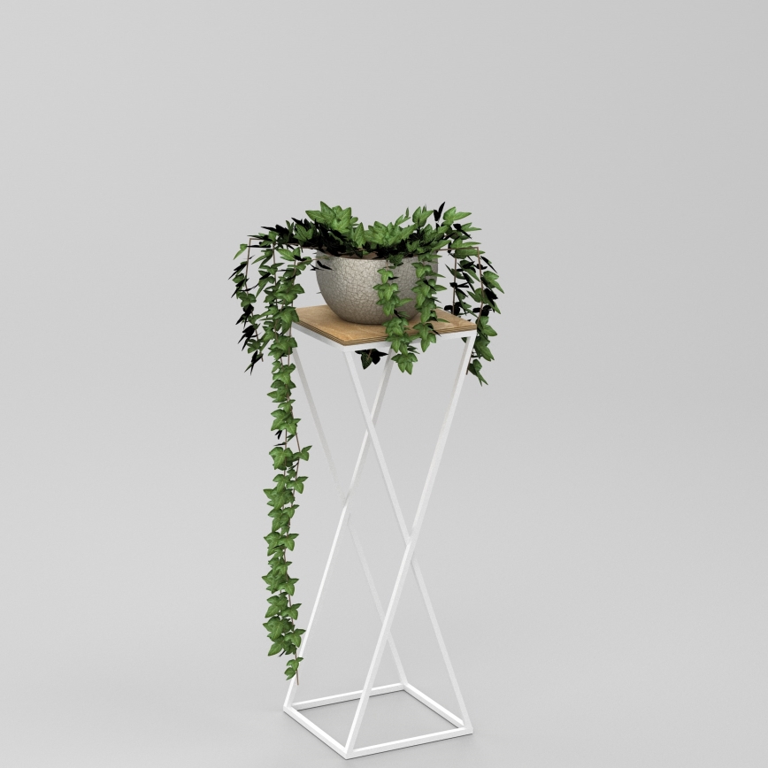 Flower stand 70x24 cm white