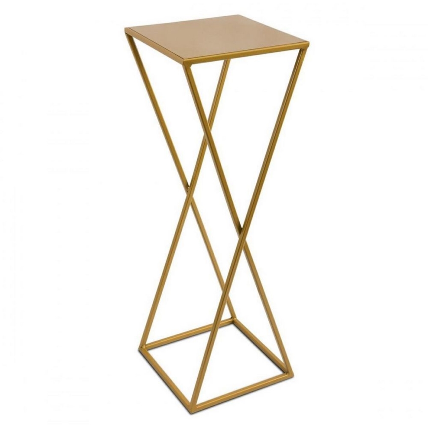 Flower stand 70x24 gold