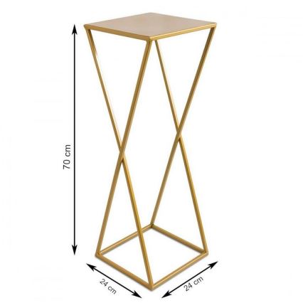 Flower stand 70x24 gold