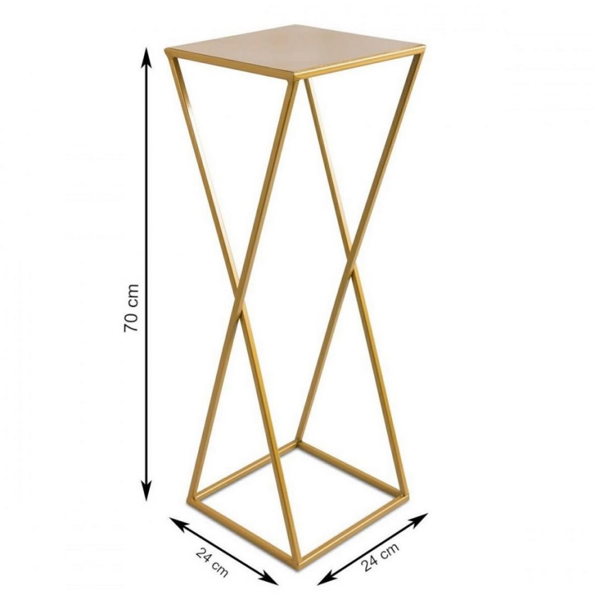 Flower stand 70x24 gold