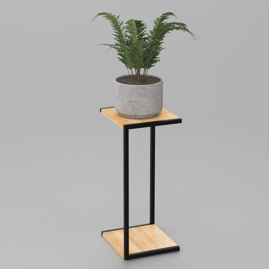 Flower stand 70x30x34 cm black