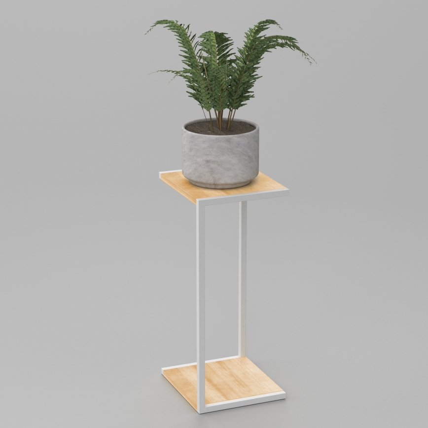 Flower stand 70x30x34 cm white