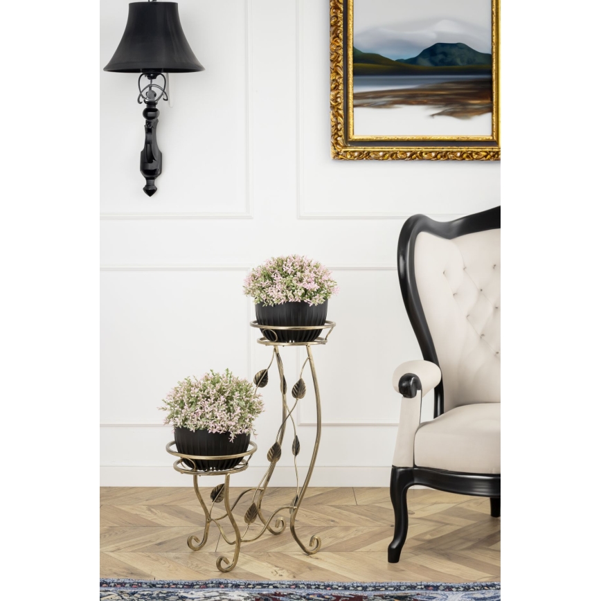 Flower stand 70x50 cm gold