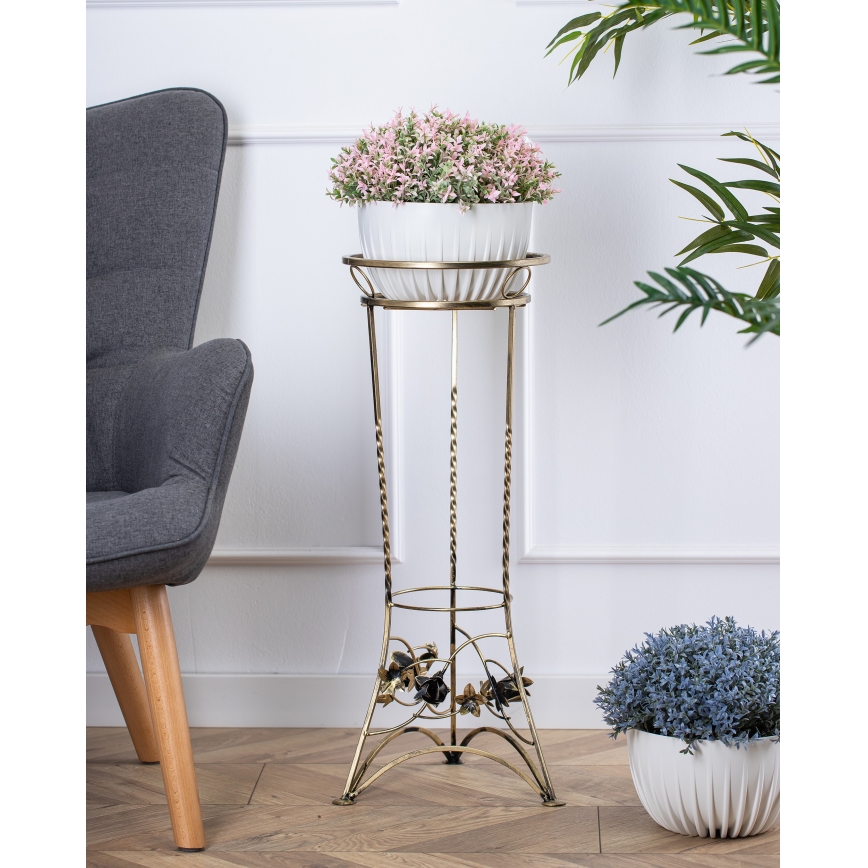 Flower stand 72x28 cm gold