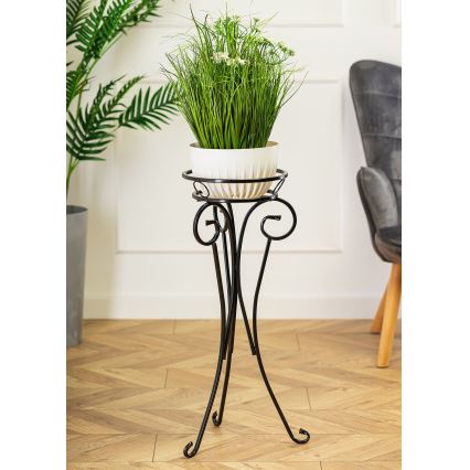 Flower stand 74x34 cm black