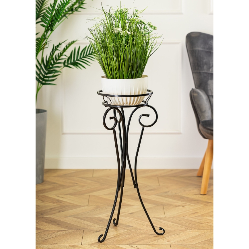 Flower stand 74x34 cm black