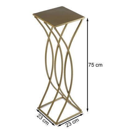 Flower stand 75x23 cm gold