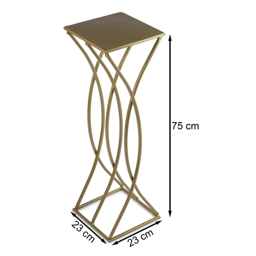 Flower stand 75x23 cm gold