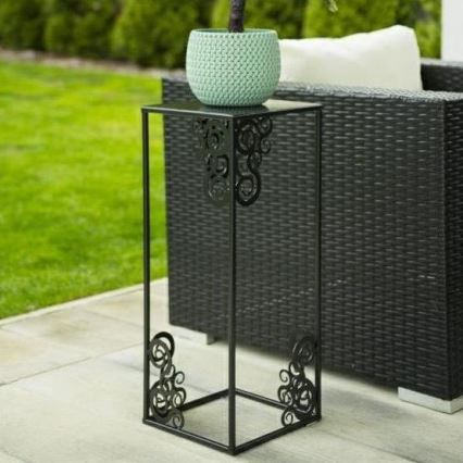 Flower stand 80x24 cm black