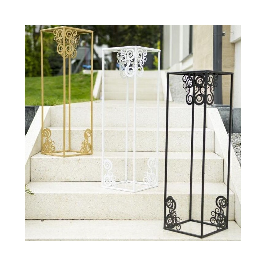 Flower stand 80x24 cm black
