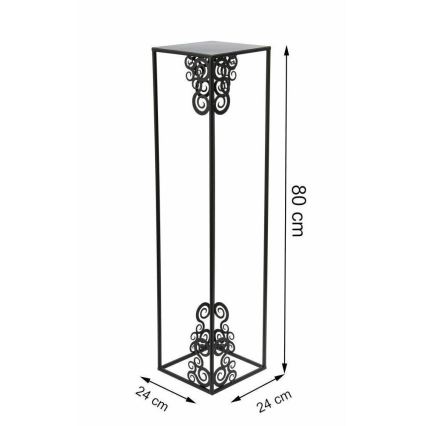 Flower stand 80x24 cm black